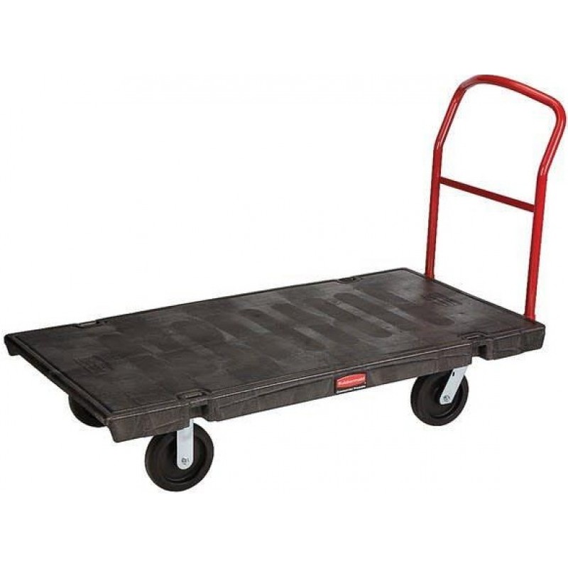 Rubbermaid 2000 Lbs Black Heavy-Duty Platform Truc...