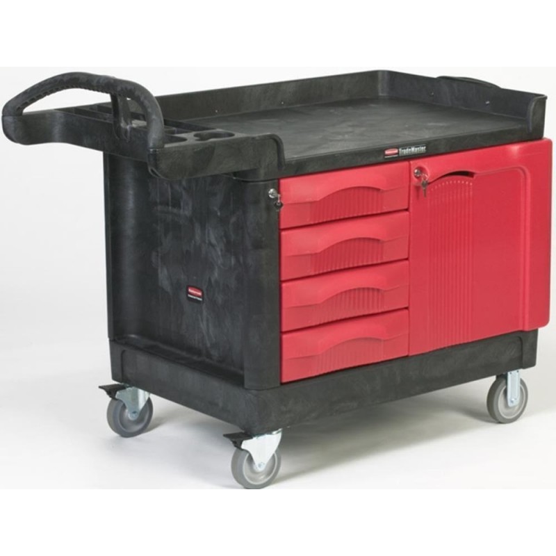 Rubbermaid Trade Master Cart with 4 Drawer & S...