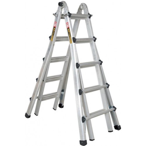 Metaltech 21ft Telescoping Multi-Position Ladder A...