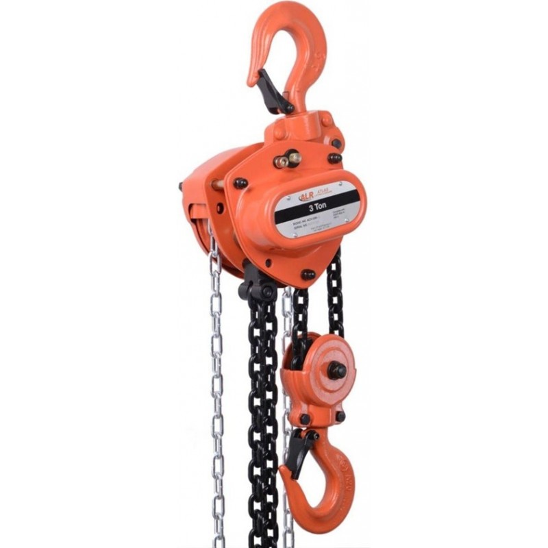 Atlas Lifting and Rigging ACH 3 Ton Chain Hoist 66...