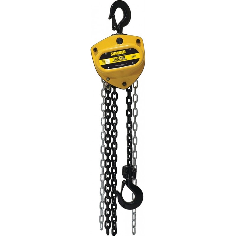 Sumner PCB150C20WO 1-1/2 Ton Chain Hoist 20 Ft. Li...