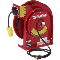 Reelcraft Single Receptacle Power Cord Reel Steel ...