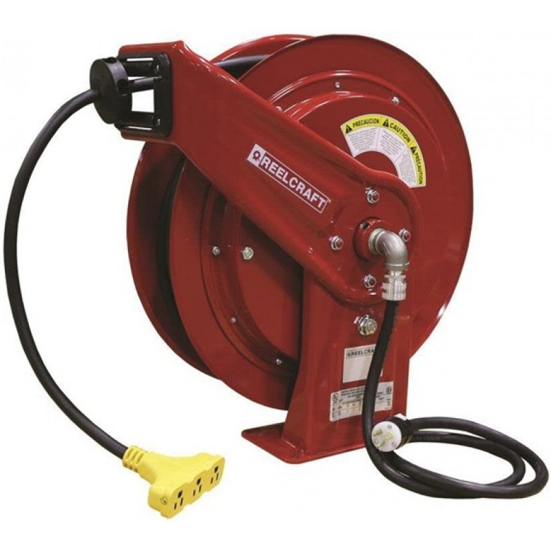 Reelcraft Spring Retractable Power Cord Reel - 75 ...