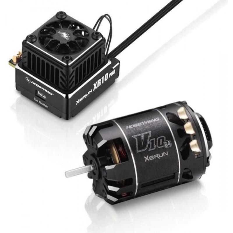 Hobbywing XR10 Pro G2S ESC & V10 G4 21.5T Brus...
