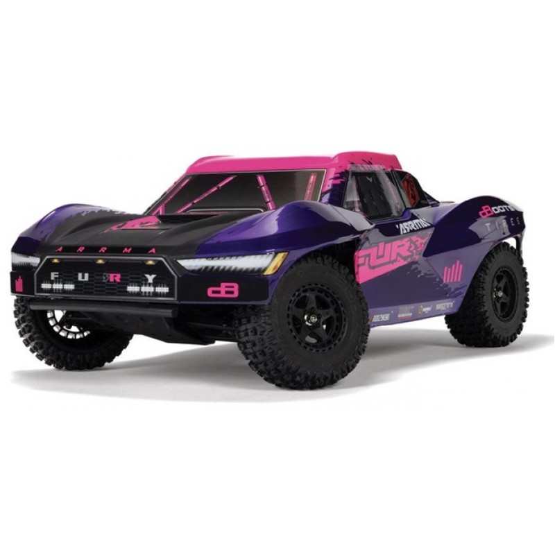 ARRMA Fury BLX 1/10 2WD Short Course Truck RTR, Pu...