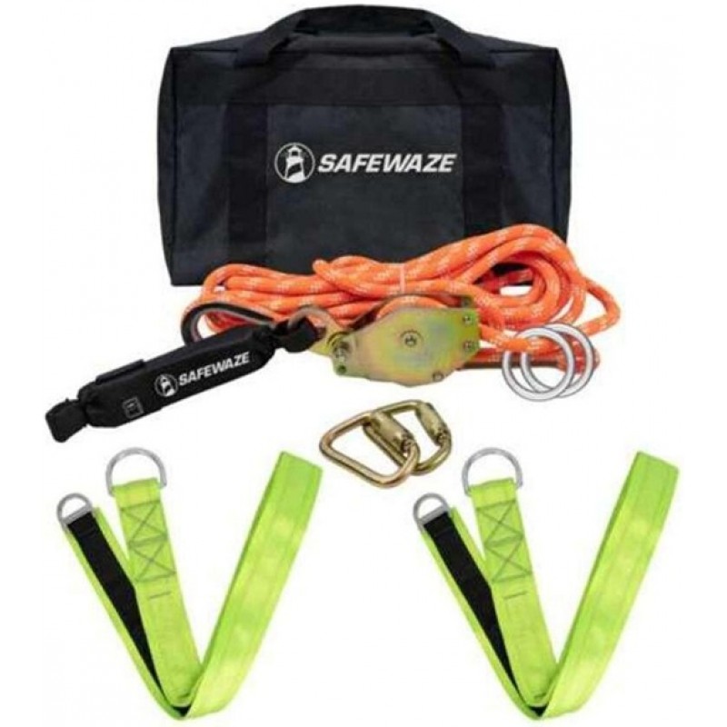 Safewaze 60 Ft. Kernmantle Rope HLL: Chain Anchors