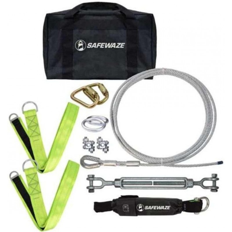 Safewaze 80 Ft. Cable HLL: Cross Arm Straps