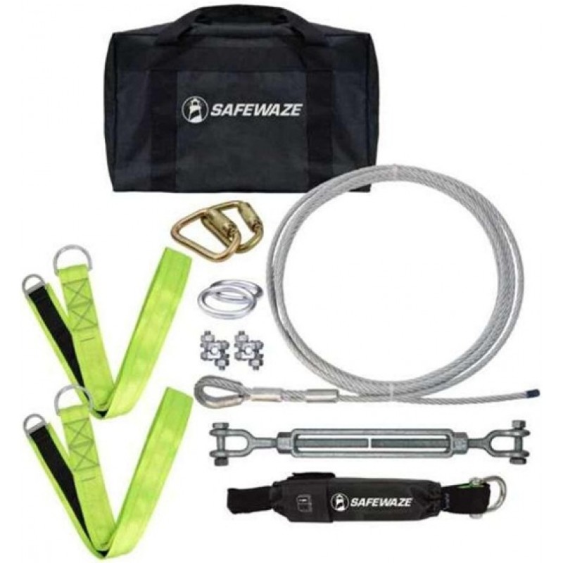 Safewaze 80 Ft. Cable HLL: Cross Arm Straps, Web E...