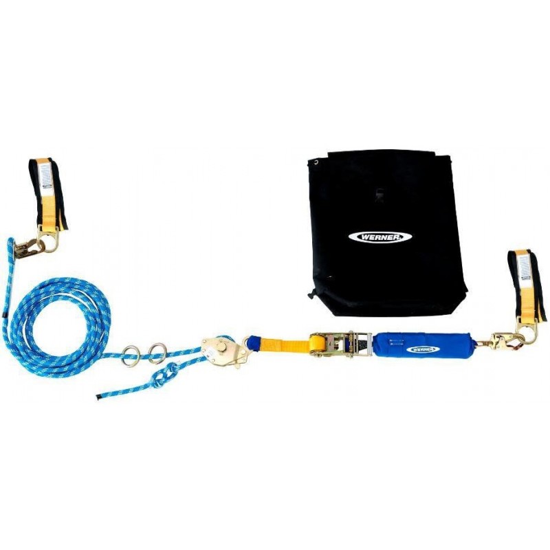 Werner L102060 60 ft 2-Man Rope Horizontal Lifelin...