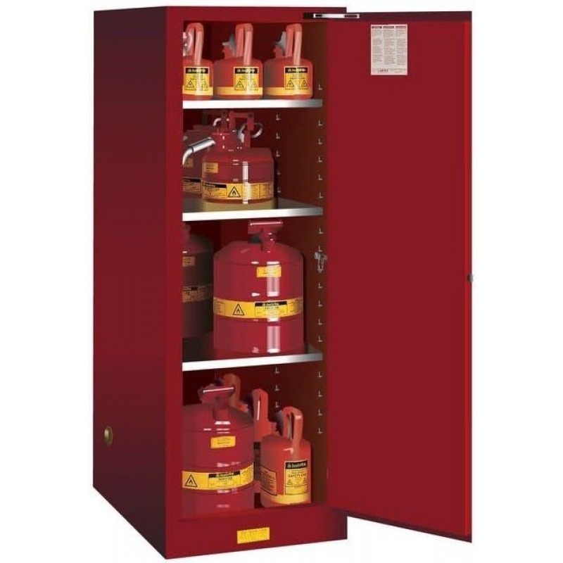 Justrite 54 Gallon Red Steel Self Close Flammable ...