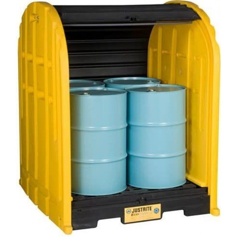 Justrite EcoPolyBlend Yellow Recycled Polyethylene...