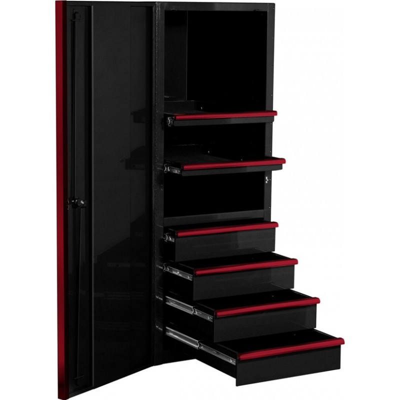 Extreme Tools 24in Black Side Cabinet with Red Han...
