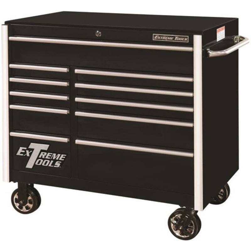 Extreme Tools 41in 11-Drawer Roller Cabinet Black