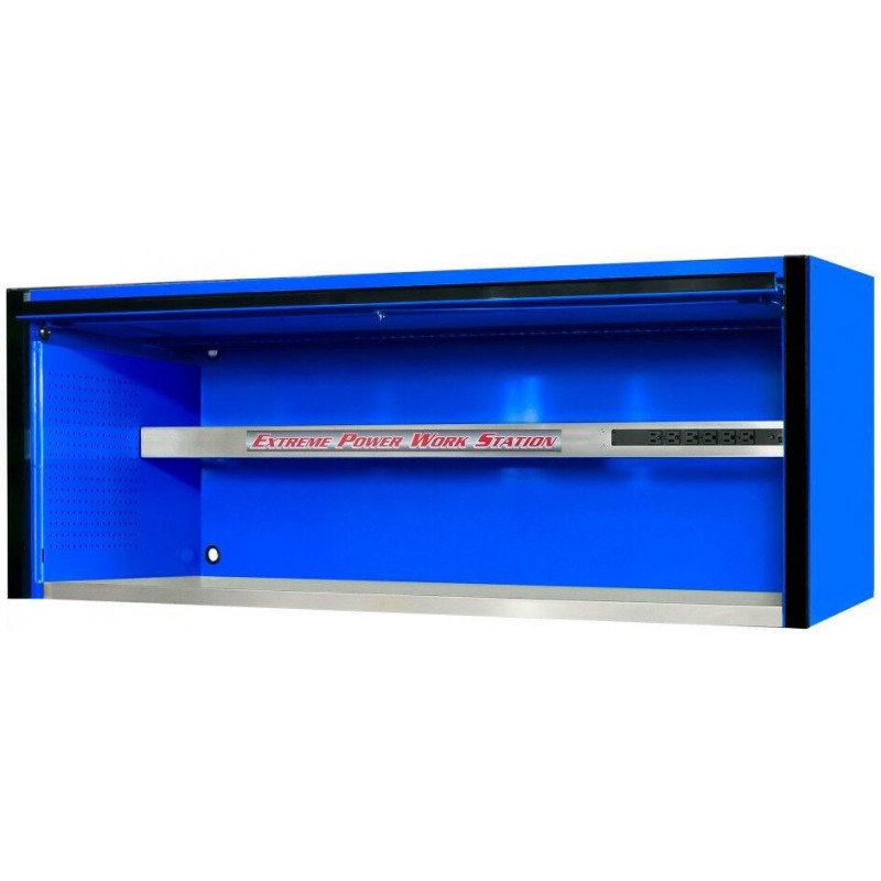 Extreme Tools 72in Blue Power Workstation Hutch wi...