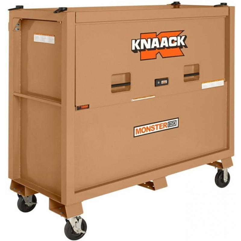 Knaack Monster Box Piano Box 57.5 cu ft steel storage for secure jobsite storage of tools and contractor equipment