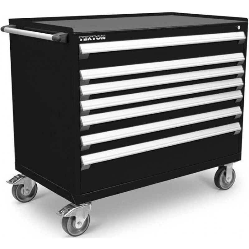 Tekton 7-Drawer Tool Cabinet, Steel Top and Mat, B...