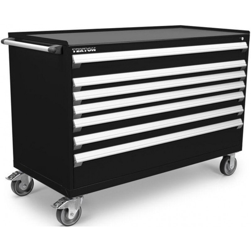 Tekton 7-Drawer Tool Cabinet, Steel Top and Mat, B...