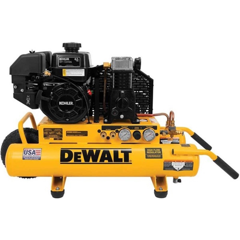 DEWALT 8 Gallon Air Compressor 175 PSI Kohler Gas ...