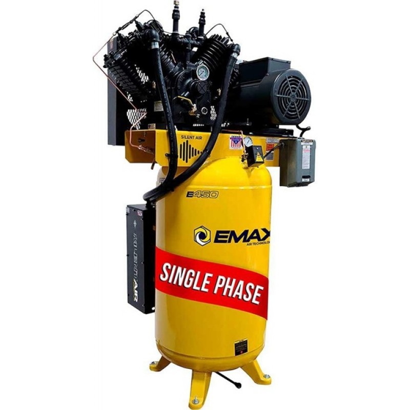 EMAX 80 Gallon 175 Psi 230V 1-Phase 10HP Vertical ...