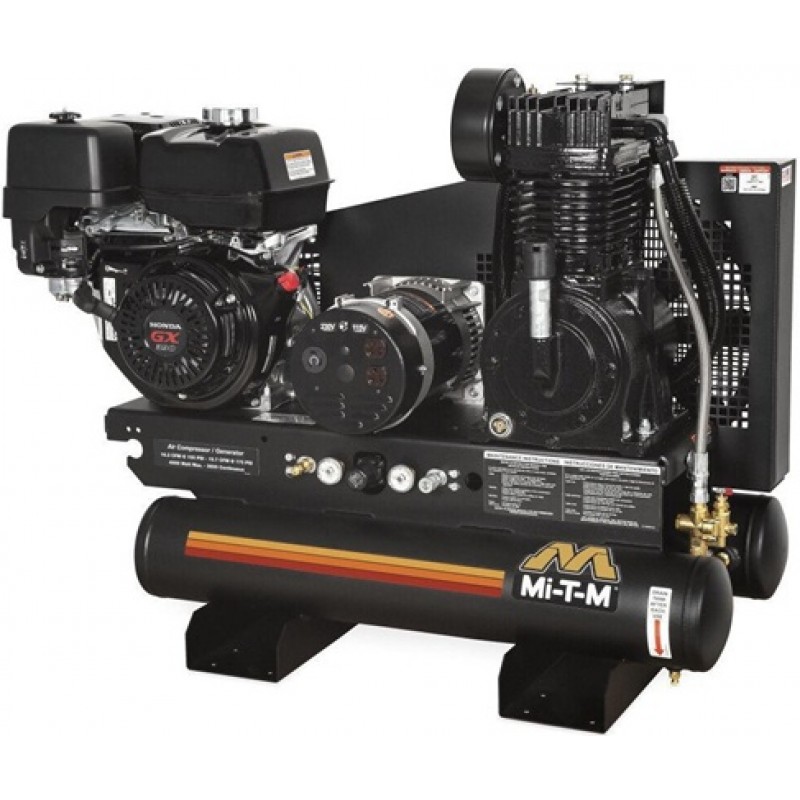 Mi T M Gas Air Compressor/Generator 8 Gallon