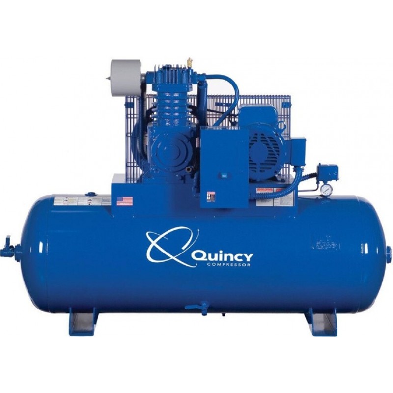Quincy Reciprocating Air Compressor 7.5HP 80 Gallo...