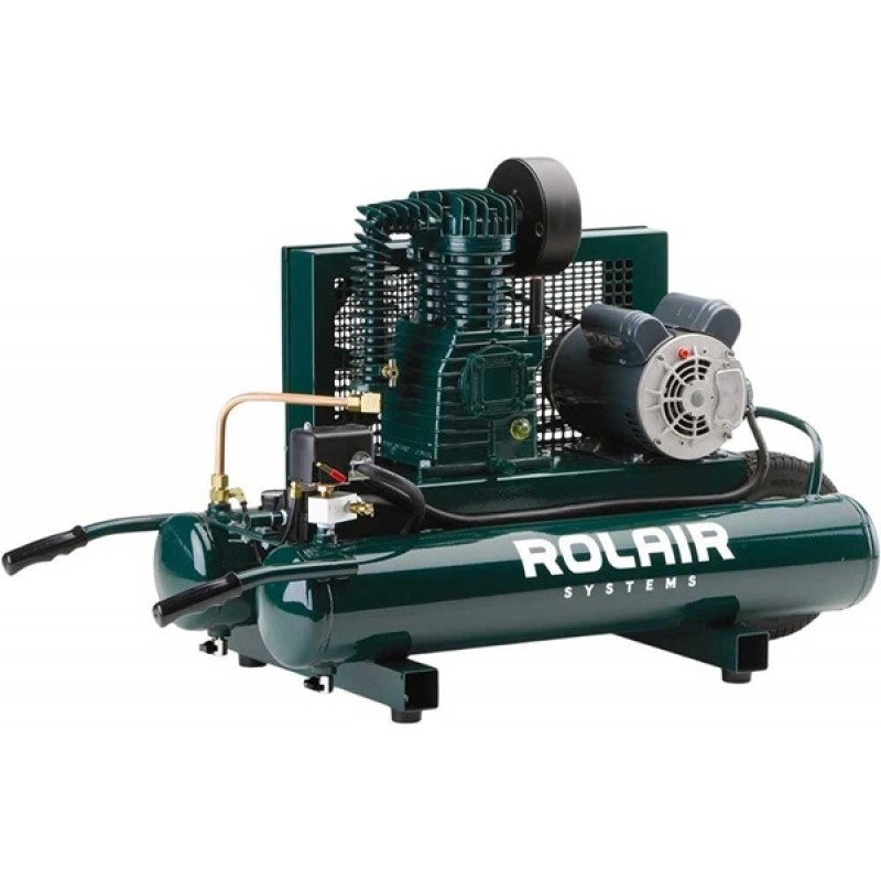 Rolair 9 Gallon Twin Tank Compressor with Dual Con...