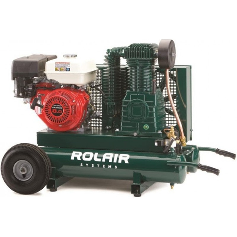 Rolair 9HP (270cc) Honda 20.1 CFM@90PSI 9 Gall Twi...