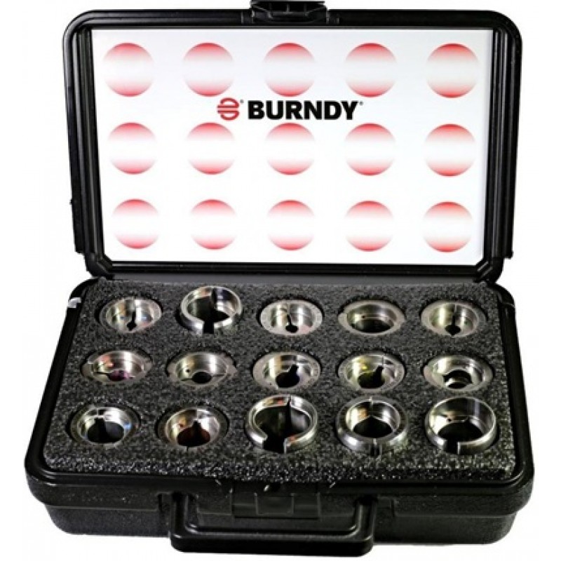 Burndy 12-Ton U Style Butting Twin Dies Lug Crimpi...