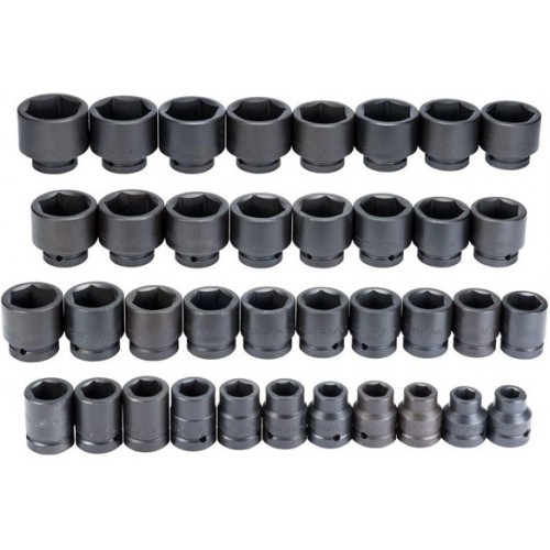 Proto 1in Drive 6pt Impact Socket Set 37pc