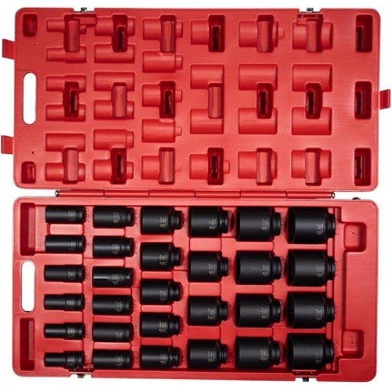 Sunex 3/4 In. Drive 29 pc. SAE Deep Impact Socket ...