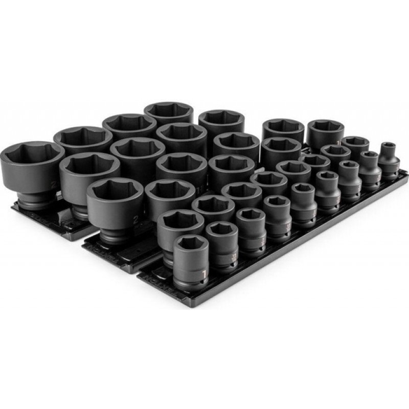 Tekton 3/4 Inch 6 Point Impact Socket Set, 33 Piec...