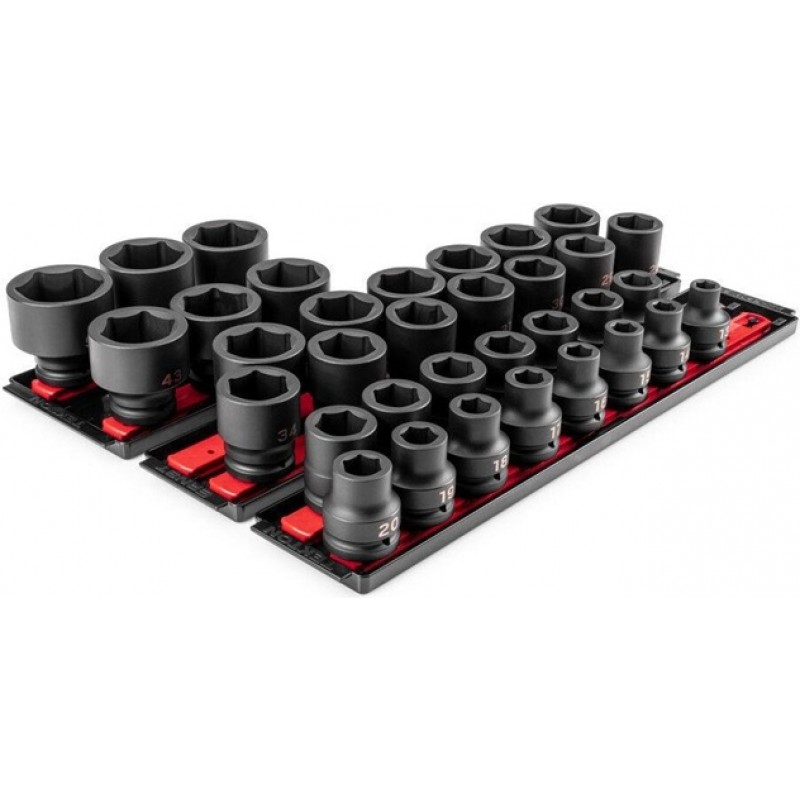 Tekton 3/4 Inch 6 Point Impact Socket Set, 34 Piec...