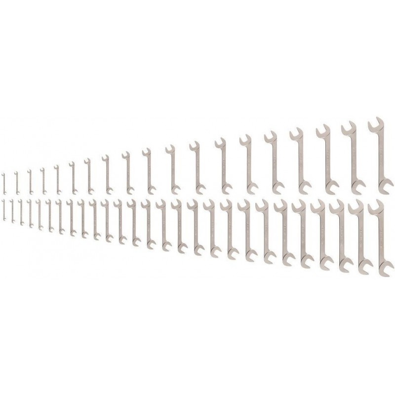 Tekton Angle Head Open End Wrench Set, 46 Piece 1/...