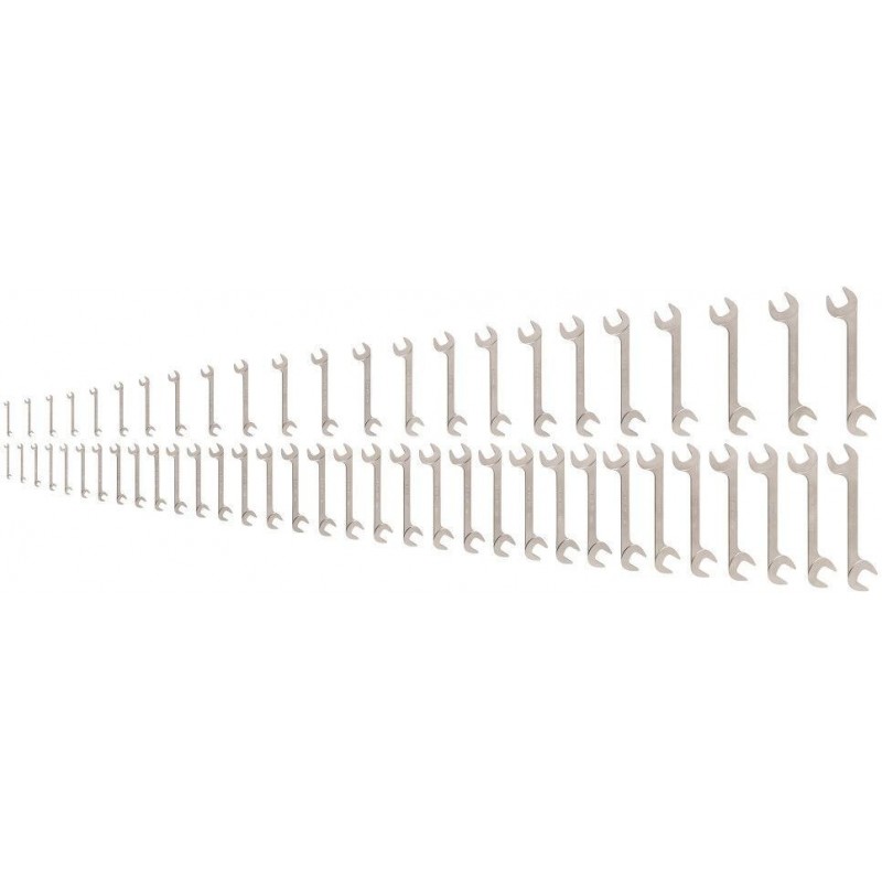 Tekton Angle Head Open End Wrench Set, 56 Piece (1...