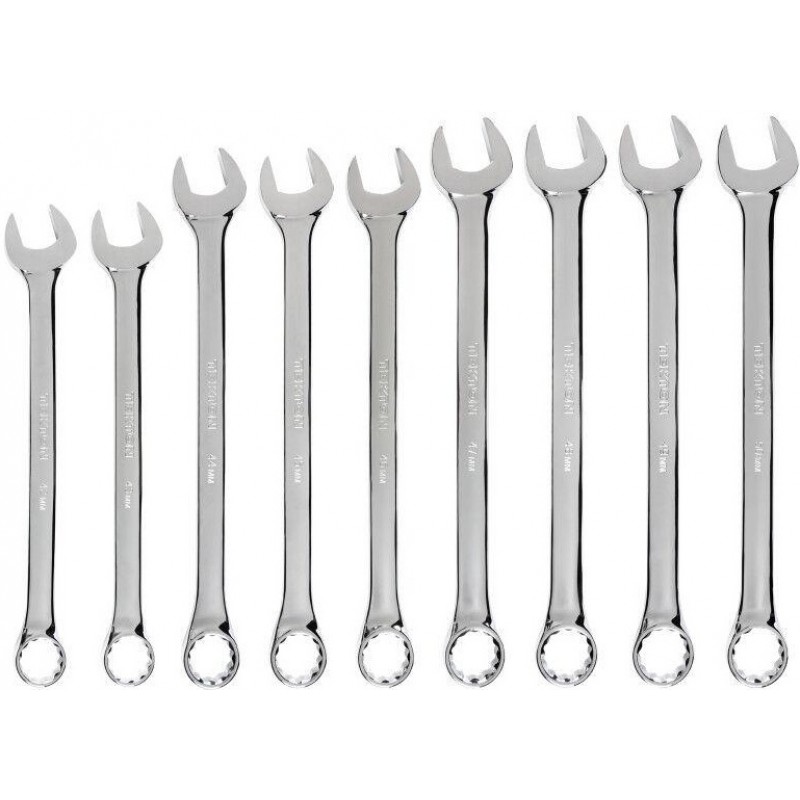 Tekton Combination Wrench Set, 9-Piece (42-50 mm)