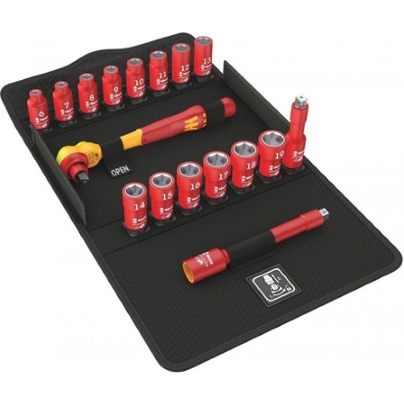 Wera Tools 17pc 3/8in Drive 8100 SB VDE 1 Zyklop R...