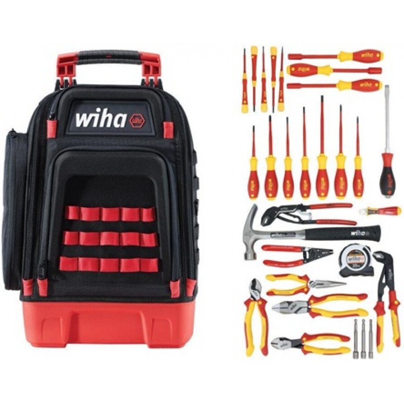 Wiha Insulated Journeyman Electrician Set in Backp...