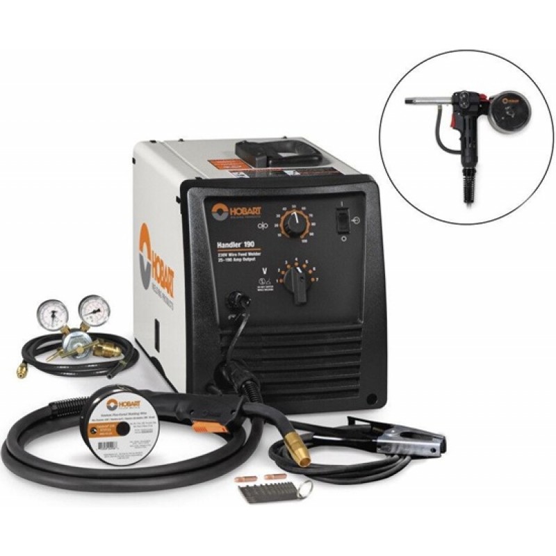 Hobart Handler 190 MIG Welder 230VAC 60Hz with Spo...
