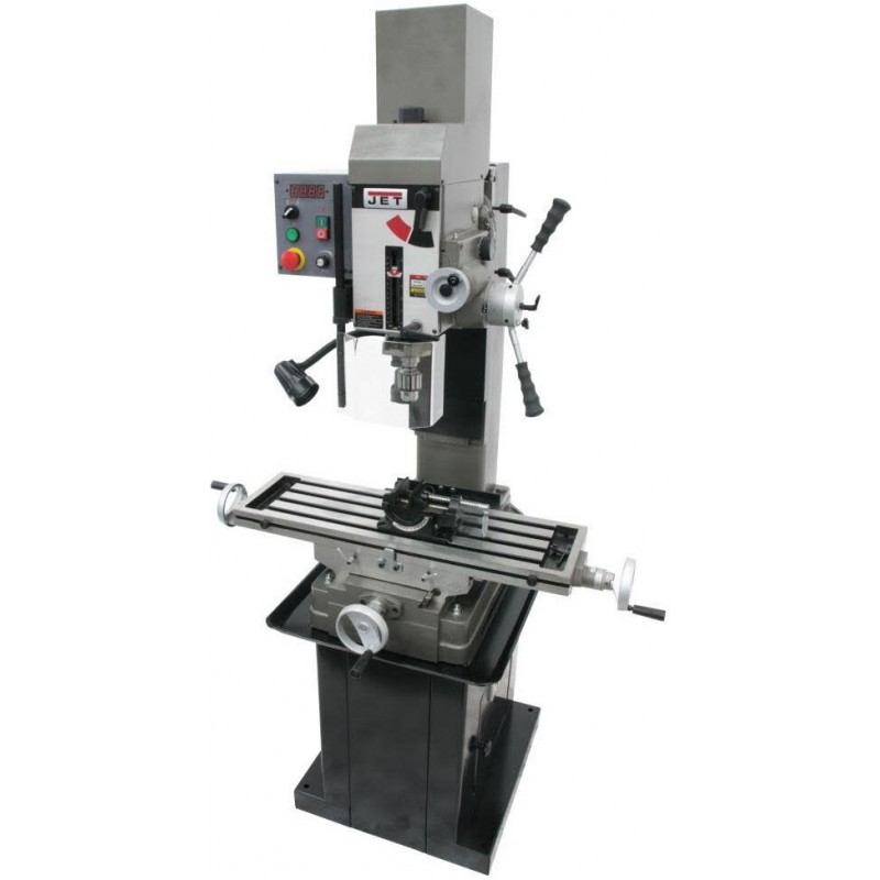 JET Variable Speed Geared Head Square Column Mill/...