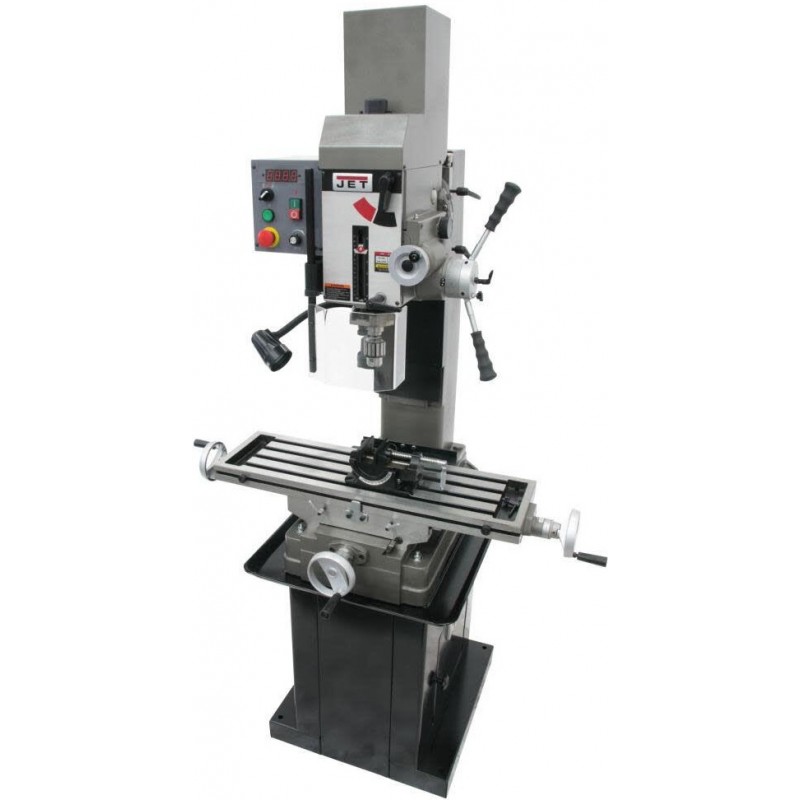JET Variable Speed Geared Head Square Column Mill/...