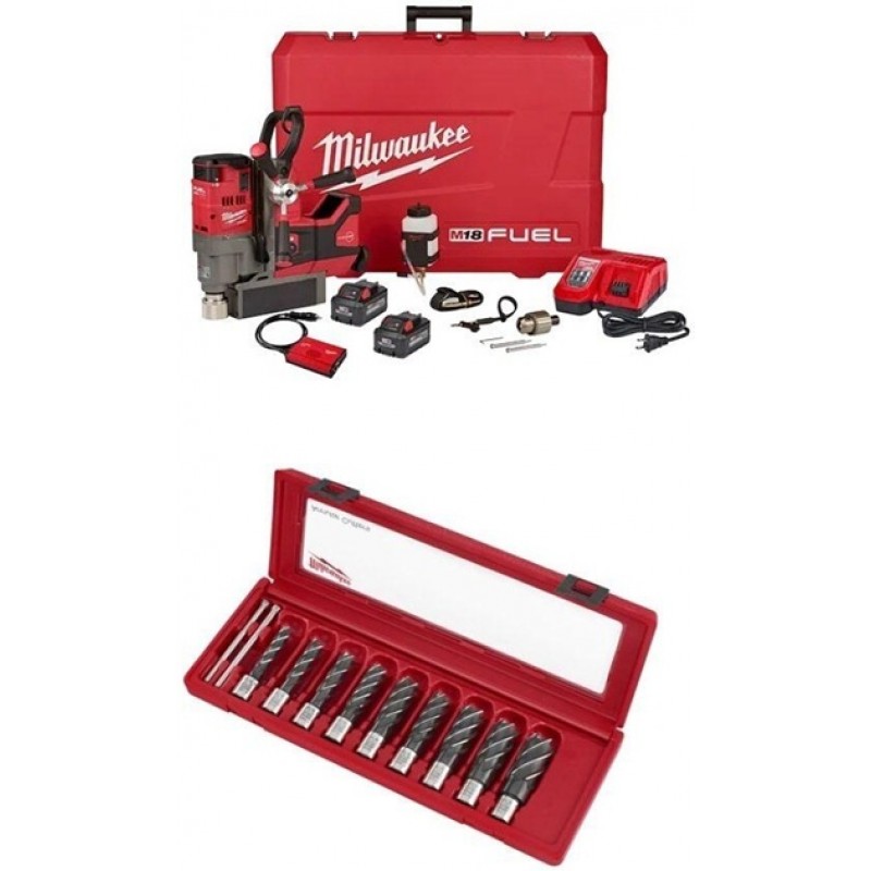 Milwaukee M18 1 1/2 Inch Lineman Magnetic Drill Ki...