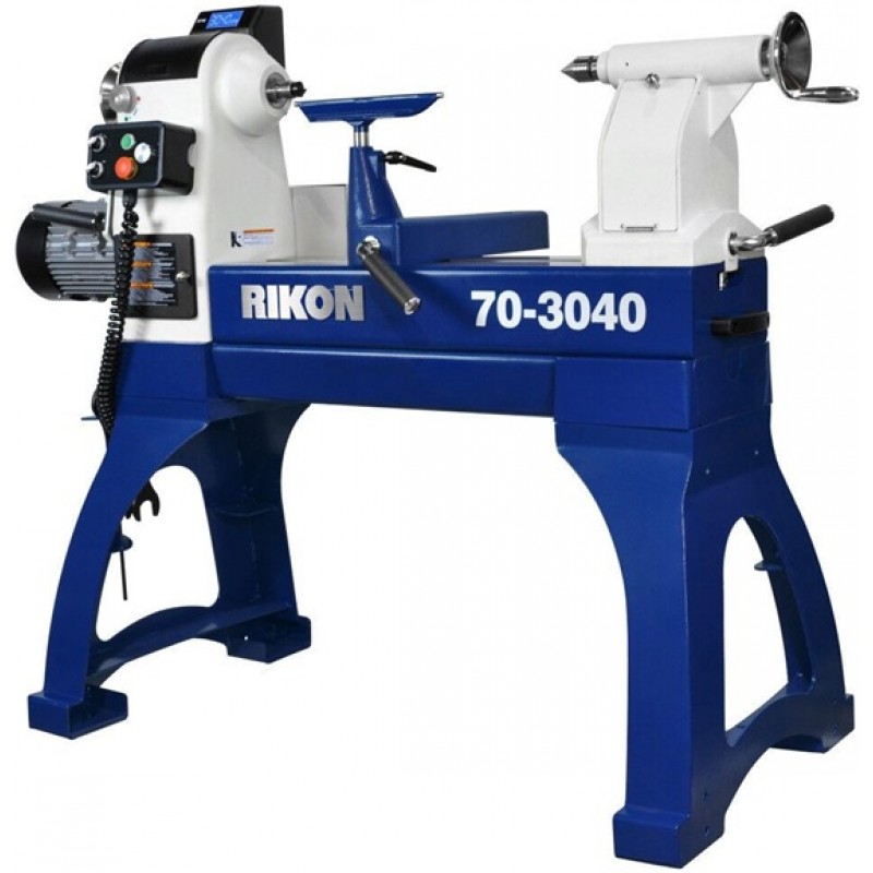 RIKON 30 In. x 40 In. Heavy Duty VSR Lathe with Sl...