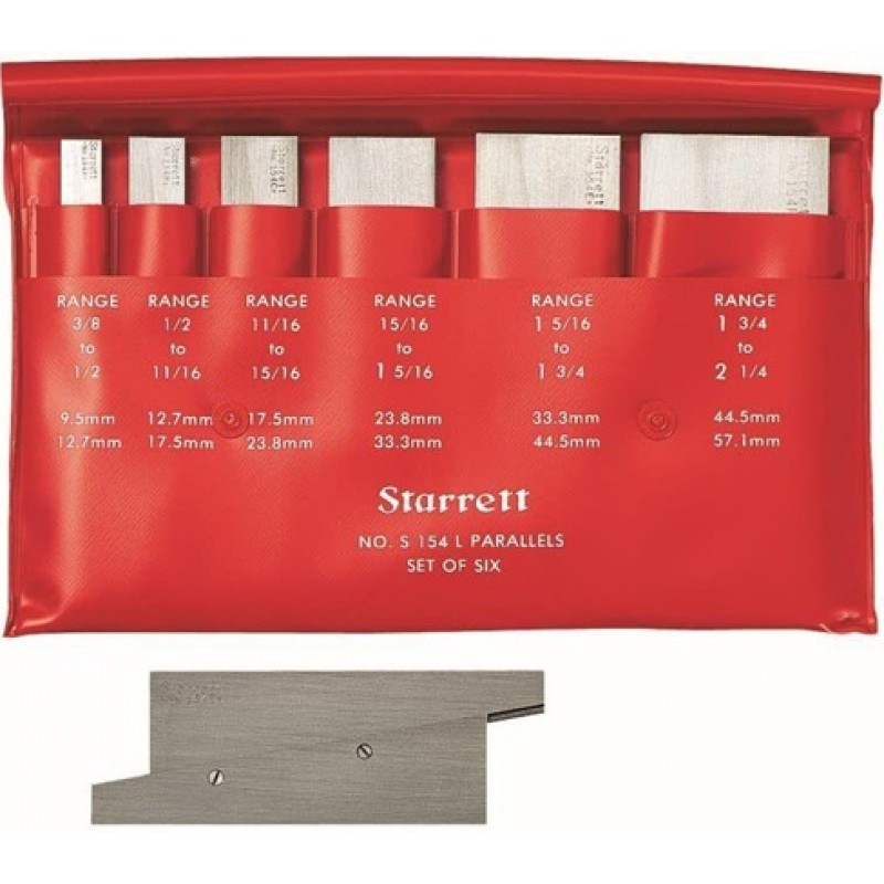 Starrett S154LZ 3/8 - 2-1/4 Inch Adjustable Parall...