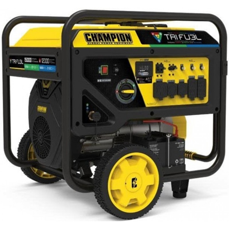 Champion Power Equipment 15,000 Watt Tri-Fuel 49-S...