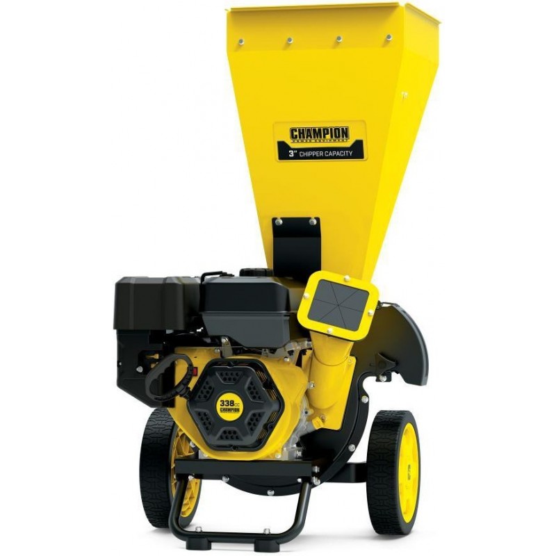 Champion Power Equipment 3in Portable Chipper-Shre...