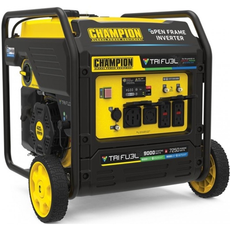 Champion Power Equipment 9,000 Watt Tri Fuel 49-St...