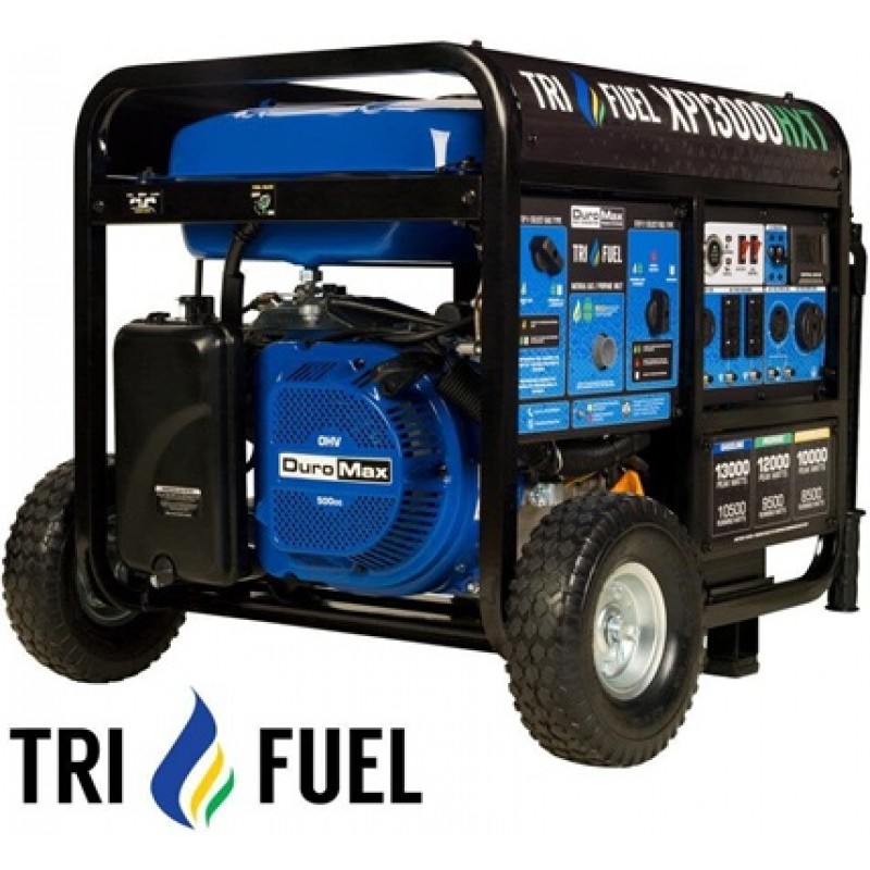 Duromax 13,000 Watt Tri-Fuel 50-State Portable Gen...