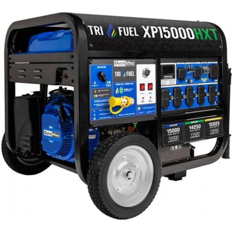 Duromax 15,000 Watt Tri-Fuel 50-State Portable Gen...