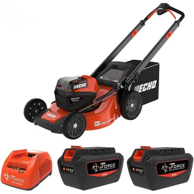 Echo 21 Inch 5Ah 56V Battery-Powered Push Lawn Mow...