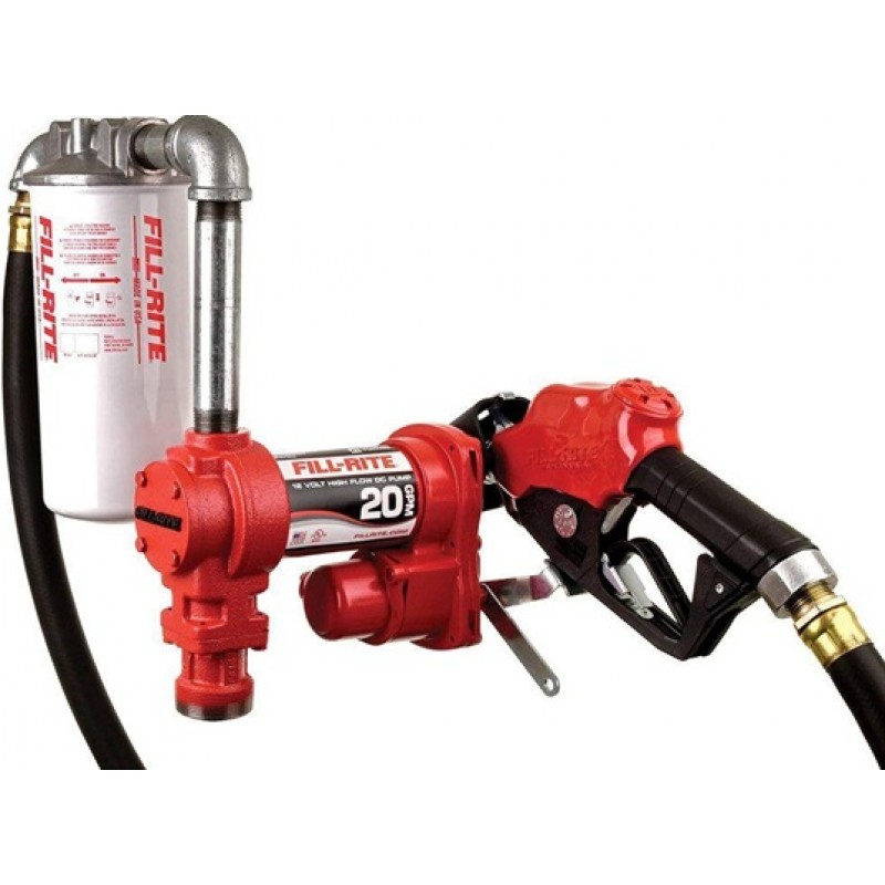 Fill-Rite 17 GPM 12V DC High Flow Pump 1in x 18' H...